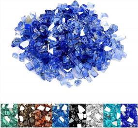 img 4 attached to High Luster Cobalt Blue Reflective Fire Glass For Fireplace Fire Pit And Landscaping - 10 Lb Bag By Mr. Fireglass