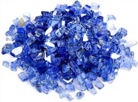 img 3 attached to High Luster Cobalt Blue Reflective Fire Glass For Fireplace Fire Pit And Landscaping - 10 Lb Bag By Mr. Fireglass