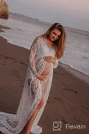 img 1 attached to Show Off Your Baby Bump In Style With ZIUMUDY Maternity Lace Maxi Dress For Photography review by Nick Gathings