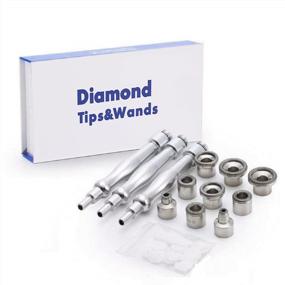 img 4 attached to Revitalize Your Skin With YAVOCOS 9 Tips 3 Wands Microdermabrasion Accessory Kit: Diamond Tips, Cotton Filters, And More