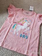 img 1 attached to Girls' Tees Short Sleeve T-Shirt Cotton Casual Unicorn Graphic Summer Crewneck Jersey Tunic T-Shirts Tops Clothing Packs Sets review by Chris Sandridge