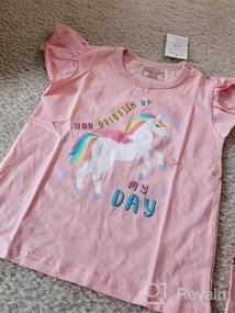 img 8 attached to Girls' Tees Short Sleeve T-Shirt Cotton Casual Unicorn Graphic Summer Crewneck Jersey Tunic T-Shirts Tops Clothing Packs Sets