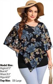 img 2 attached to QIXING Women'S Summer Chiffon Flowy Tops: Casual Elegance For 2023