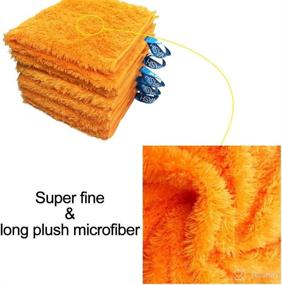 img 3 attached to 🧽 AMERWASH PLUS Microfiber Towels - Ultra Soft Highly Absorbent Plush Cleaning Cloths for Cars, Homes, Gardens, and Windows Detailing - Gold, 14'' x 14'', 6-Pack