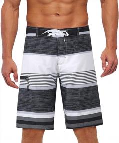 img 4 attached to Get Ready For Summer With Yaluntalun'S Quick-Dry Men'S Swim Trunks - Beachwear Must-Have!