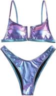 👙 zaful multi way metallic string swimsuit - women's clothing for swimsuits & cover ups logo