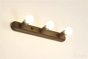 img 1 attached to Maichis 15'' RV Wall Sconce with 3 LED Bulbs - 12V RV Vanity Light Fixture with ON/Off Switch - 12Volts RV Interior Light for RV, Boat, Marine, Motorhome, Caravan - Brown Finish