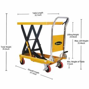 img 3 attached to APOLLOLIFT Hydraulic Scissor Lift Table/Cart With 1100Lbs Capacity And 35.4" Lift Height