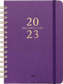 img 4 attached to 2023 Planner - Weekly & Monthly | 12 Tabs Jan-Dec | 6.3" X 8.4" Hardcover| Thick Paper, Inner Pocket - Purple