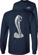 🐍 ford mustang american shelby white snake long sleeve t-shirt f&b - unleash your inner speed with iconic style logo