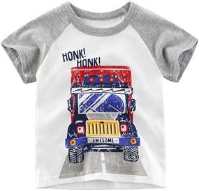 img 2 attached to Dino-mite Toddler Crewneck T Shirts: Boys' Tops, Tees & Shirts from JUNOAI