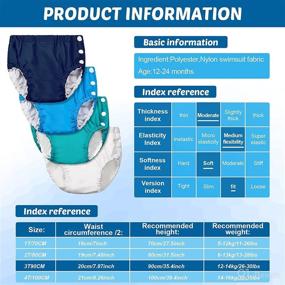img 3 attached to Huukeay Diapers Reusable Adjustable Washable Diapering best for Cloth Diapers