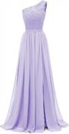 one shoulder long bridesmaid dress with slit, perfect for weddings, parties, and prom - yexinbridal logo