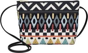 img 4 attached to 👜 Danny Tapestry Crossbody Bags: Handmade Women's Handbag & Wallet Set with Adjustable Strap