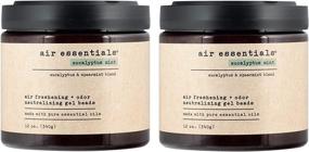 img 4 attached to Air Essentials Eucalyptus Mint Gel Beads - Pure Essential Oil Odor Eliminator - 12 oz, 2 Pack