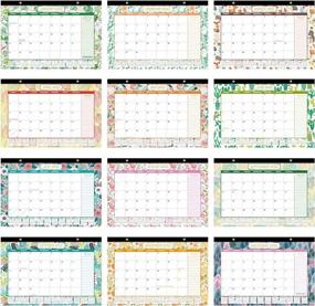 img 2 attached to 2023 Academic Desk Calendar - 18 Months Featuring January 2023 To June 2024, Large 17 X 11.5 Inches Size With Corner Protectors For Office, Home And School Use