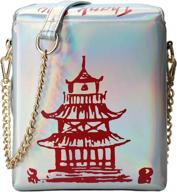 qiming crossbody shoulder chinese takeout women's handbags & wallets : totes logo