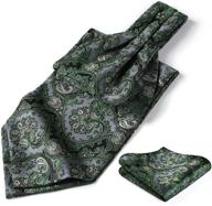 🧣 stylish hisdern paisley floral jacquard cravat: must-have men's accessory логотип