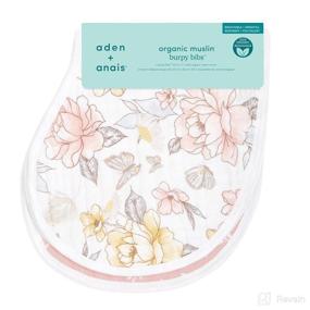 img 2 attached to 🌿 aden + anais Burpy Bib, Premium 100% Organic Cotton Muslin, Super Absorbent 4-Layer Design, Versatile Multi-Use Burp Cloth and Bib, 22.5 Inches X 11 Inches, Pack of 2, Earthly