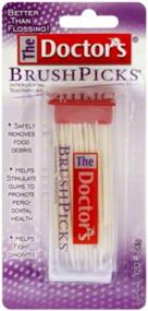img 1 attached to Enhance Dental Care with Doctors Brushtal Toothpicks - 120 Picks | 3 Pack
