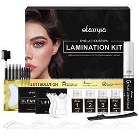 img 1 attached to Transform Your Look With Ofanyia Lash Lift & Brow Lamination Kit - Instant Fuller Eyebrow & Eyelash Perm With Long-Lasting Results