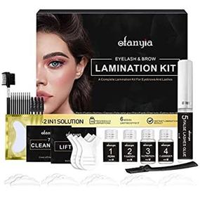 img 4 attached to Transform Your Look With Ofanyia Lash Lift & Brow Lamination Kit - Instant Fuller Eyebrow & Eyelash Perm With Long-Lasting Results