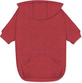 img 3 attached to 🐶 GoTailor Small Dog Hoodies with Leash Hole, Pocket, and Soft Warmth - Cute & Comfortable Puppy Sweatshirt for Small Dogs - Small Red - Pet Clothes