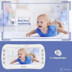 img 1 attached to 📹 High Resolution 5.0" Video Baby Monitor - Long Range, Real Time, Extra-Voice Video, White