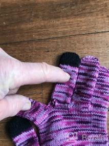 img 8 attached to Women's Knit Gloves with 🧤 Touch Screen Capability in Space Dye