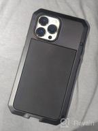 img 1 attached to 📱 iPhone 13 Pro Max Case - Marrkey 360 Full Body Protective Cover - Shockproof Tough Armour - Aluminum Alloy Metal Case with Built-in Silicone Screen Protector for iPhone 13 Pro Max 6.7" - Black review by Jim Diaz