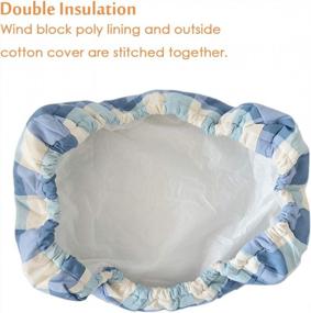 img 3 attached to Protect Your Air Conditioner With JEACENT'S Blue Grid Double Insulation Cover – Medium Size
