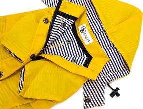 img 2 attached to 🐶 Ellie Dog Wear Yellow Zip-Up Dog Raincoat with Reflective Buttons, Pockets, Rain/Water Resistance, Adjustable Drawstring, and Removable Hood - Sizes XXS to XXL - Stylish Premium Dog Raincoats for Improved SEO