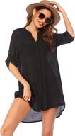 👙 medium women's ekouaer coverups button beachwear - shop swimsuits & cover ups logo