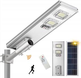 img 4 attached to Efficient And Versatile Solar Parking Lot Lights With 800W Power, 30000LM LED And Motion Sensor For Enhanced Security: Lovus ST100-033