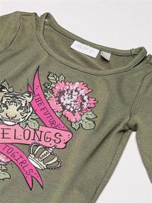 img 3 attached to Childrens Place Sleeve Graphic Heather Girls' Clothing ~ Tops, Tees & Blouses