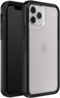 чехол lifeproof slam series для iphone 11 pro — прозрачный/черный, защита от черных кристаллов логотип