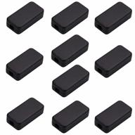 10-pack black abs plastic enclosure project box для пылезащитных электронных соединений - 1,57 x 0,79 x 0,41 дюймов идеально подходит для электронных проектов логотип