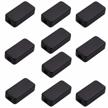 10-pack black abs plastic enclosure project box for dustproof electronic junctions - 1.57 x 0.79 x 0.41 inch ideal for electronic projects logo