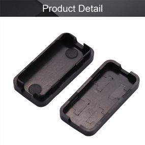 img 2 attached to 10-Pack Black ABS Plastic Enclosure Project Box для пылезащитных электронных соединений - 1,57 X 0,79 X 0,41 дюймов Идеально подходит для электронных проектов