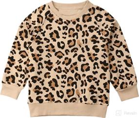 img 4 attached to Rainbow Floral Polka Dot Toddler Baby Crewneck Sweatshirt - Long Sleeve Fall Pullover T-Shirt Sweater Outfit for Girls and Boys