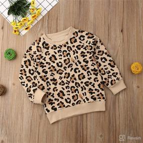 img 2 attached to Rainbow Floral Polka Dot Toddler Baby Crewneck Sweatshirt - Long Sleeve Fall Pullover T-Shirt Sweater Outfit for Girls and Boys