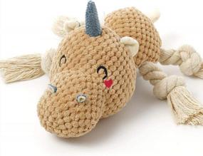 img 4 attached to Sedioso Plush Dog Toy - Cute, Durable & Perfect For Small, Medium, And Large Breeds