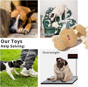 img 2 attached to Sedioso Plush Dog Toy - Cute, Durable & Perfect For Small, Medium, And Large Breeds
