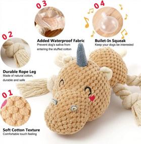 img 3 attached to Sedioso Plush Dog Toy - Cute, Durable & Perfect For Small, Medium, And Large Breeds
