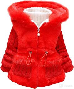 img 4 attached to 🧥 Urtrend Little Girl's Baby Toddler Kids Winter Outerwear Coat Jacket: Stylish and Warm Layers