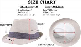 img 3 attached to Vintage Fedora Hat: Enimay'S Timeless And Lightweight Unisex Design