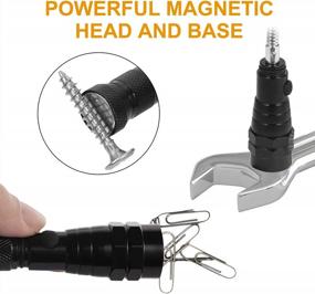 img 3 attached to Magnetic Pickup Tool Set - Valentines Gift For Men, Dad Gifts For Husband/Boyfriend/Grandpa, Cool Gadgets & Car Accessories Anniversary & Birthday Unique Ideas.