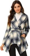 👗 allegra women's asymmetric belted collar clothing for coats, jackets & vests logo