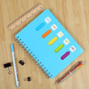 img 1 attached to Stay Organized & Colorful With Kesoto A5 Lined Notebook And Multicolored Pen Set