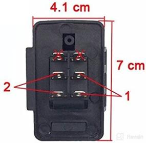 img 1 attached to 🔌 6V 12V Accelerator Foot Pedal Reset-Control Switch: Replacement Parts for Kids Ride On Electric Cars (Black, 6-Pin Socket)
